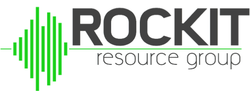 A green background with the word rock in black.